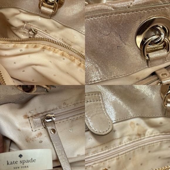 Kate Spade New York Gold Coast Maryanne Tote in Gold Metallic Leather - Picture 15 of 16